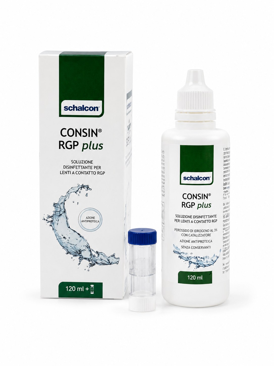 محلول شستشو و نگهداری لنز سخت کانسین پلاس (Consin RGP Plus) حجم ۱۲۰ میل