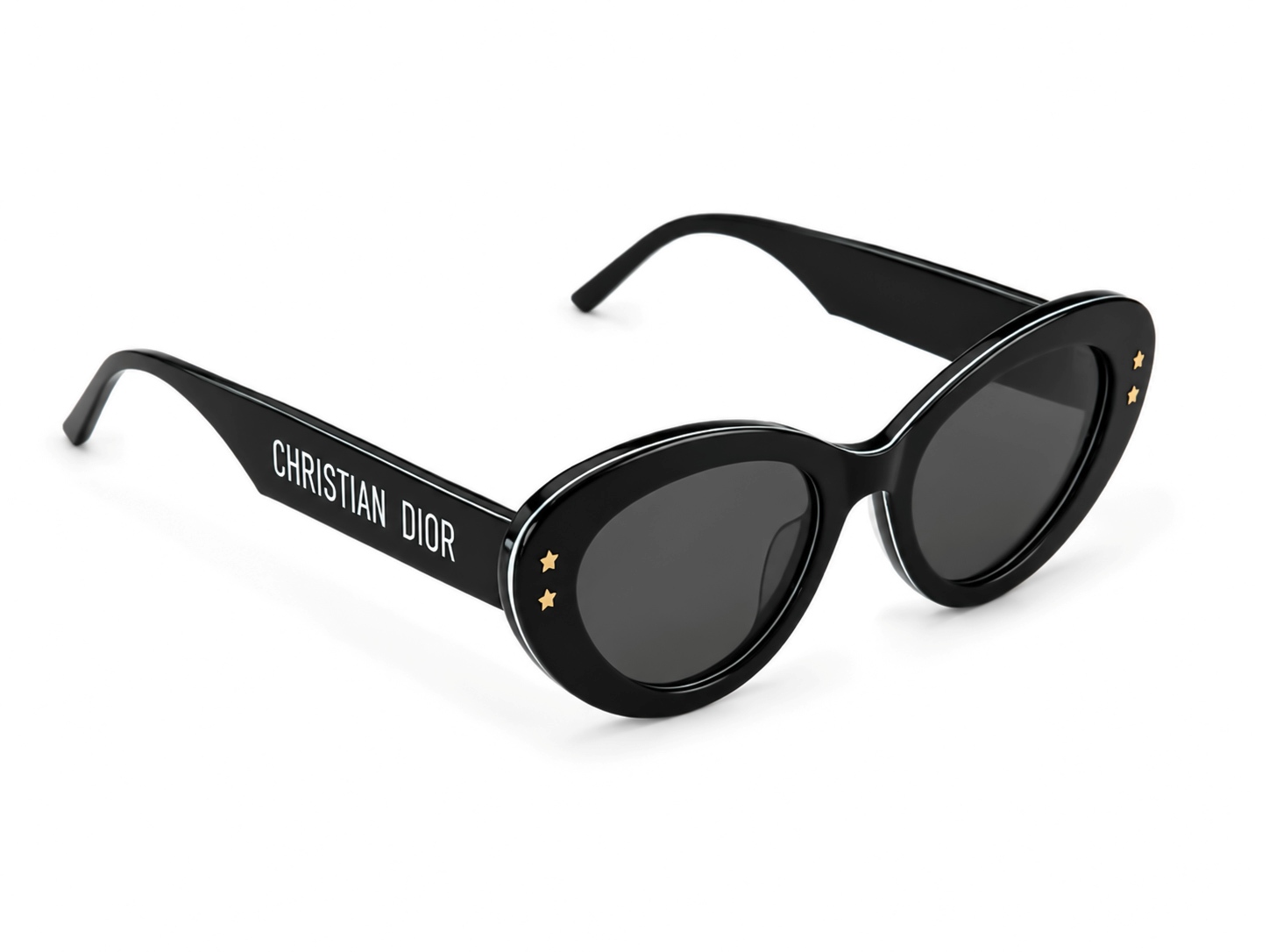 عینک آفتابی زنانه کریستین دیور (Christian Dior) مدل B1U 10A0 اسیتیت (مشکی)