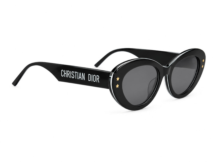 عینک آفتابی زنانه کریستین دیور (Christian Dior) مدل B1U 10A0 اسیتیت (مشکی)