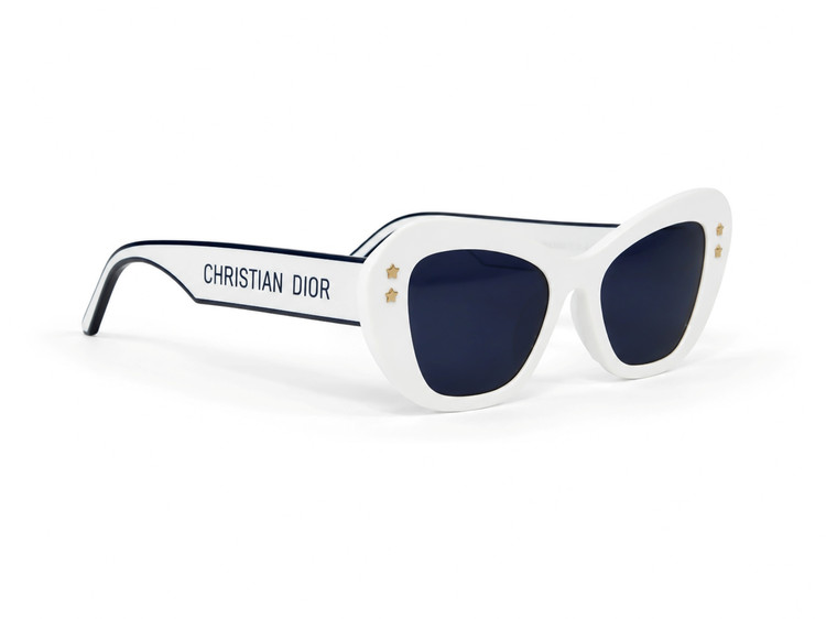 عینک آفتابی زنانه کریستین دیور (Christian Dior) مدل B3U 02 اسیتیت (سفید)