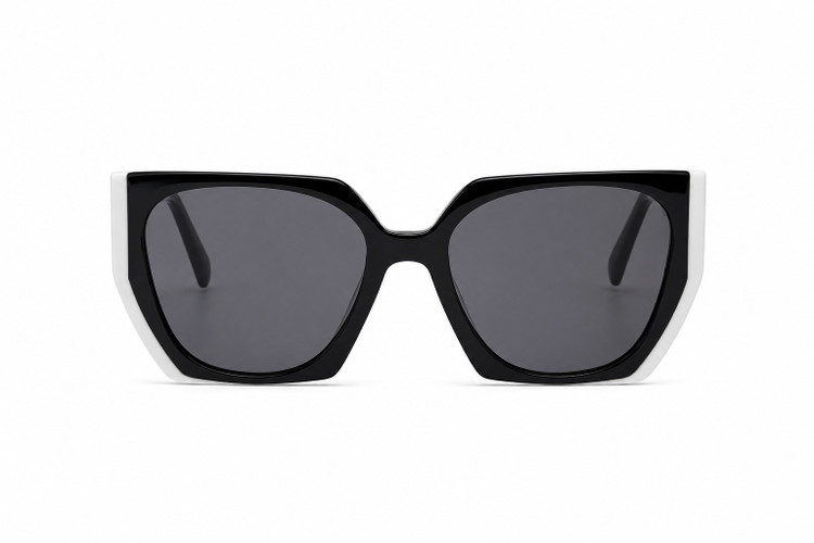 عینک آفتابی زنانه پرادا (Prada) مدل SPR89W (ترکیبی مشکی و سفید)